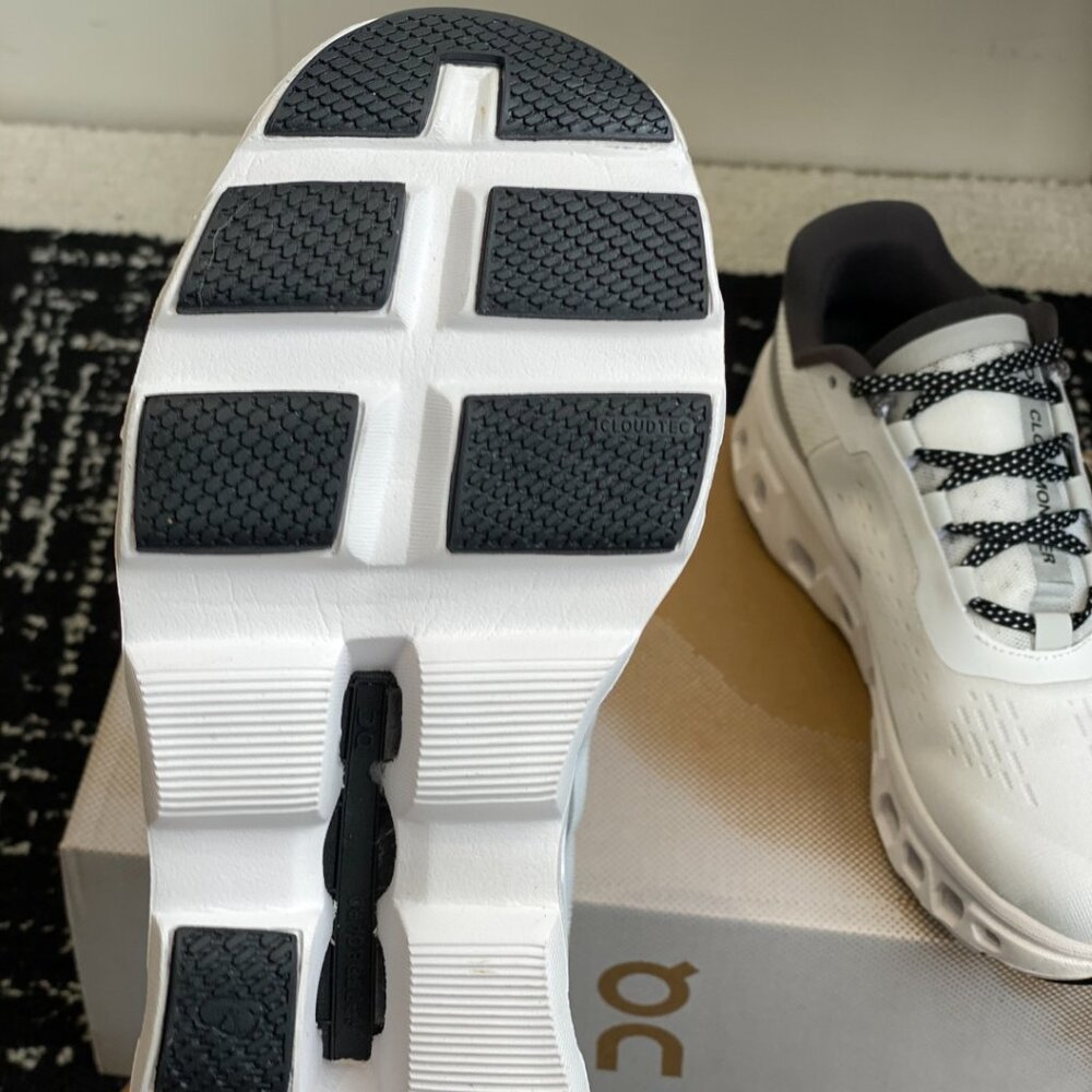 On Running White and Gray Cloudtec Women's Ankle Sneakers - Picture 9 of 9